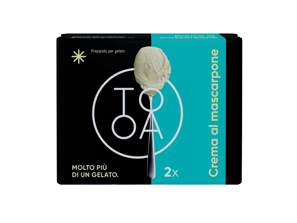 Crema al Mascarpone TooA Gelato με Τυρί Mascarpone, από 100% Φυσικά Συστατικά, Χωρίς Συντηρητικά & Γλουτένη (Σετ των 2 Pods)